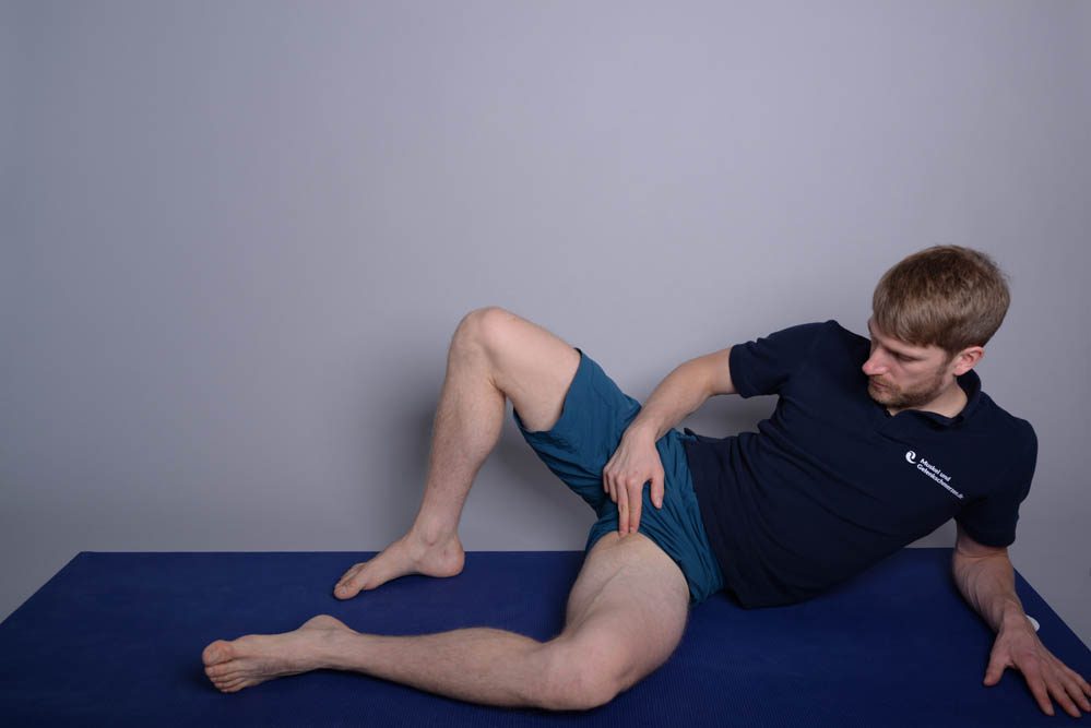 Leistenbeuge und die Adduktorenmuskel, Hüftbeuger, die alle beim Fußballspielen, Sport und Fitness üblich sind.